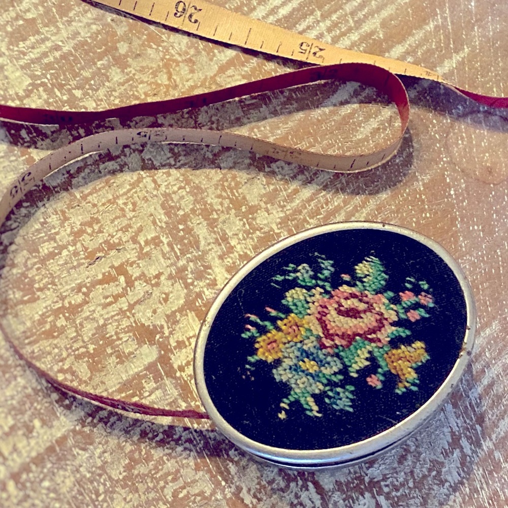 Vintage German Embroidered Sewing Tape Measure
